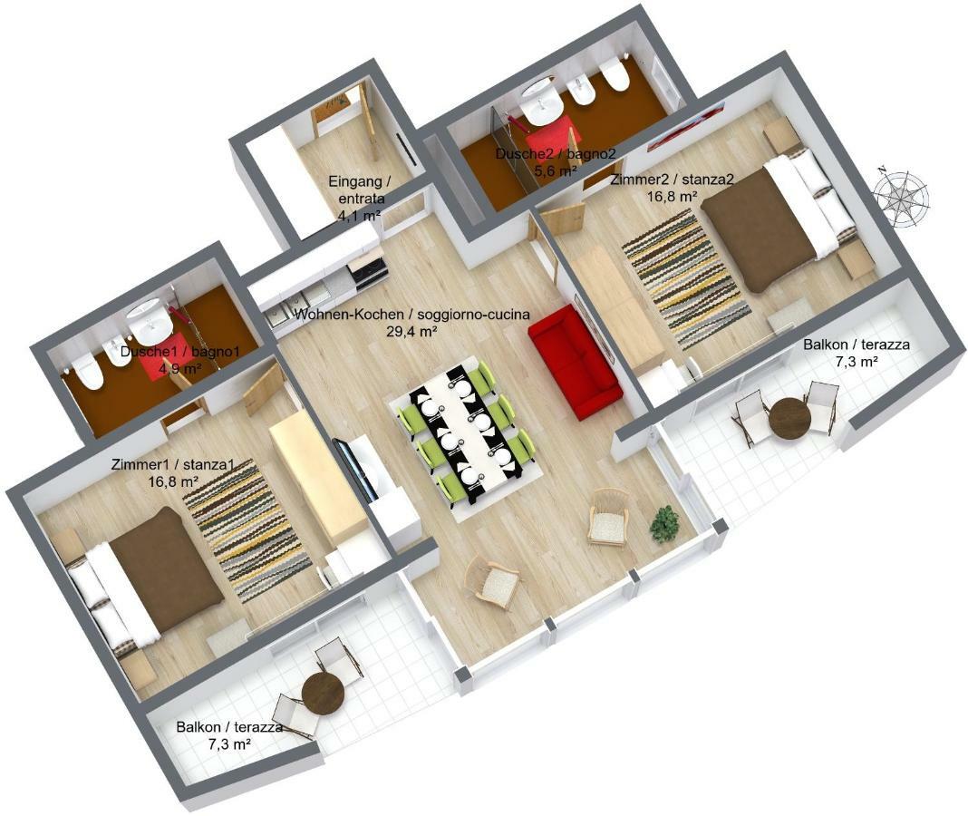 Apartments Bachmann San Candido Ngoại thất bức ảnh